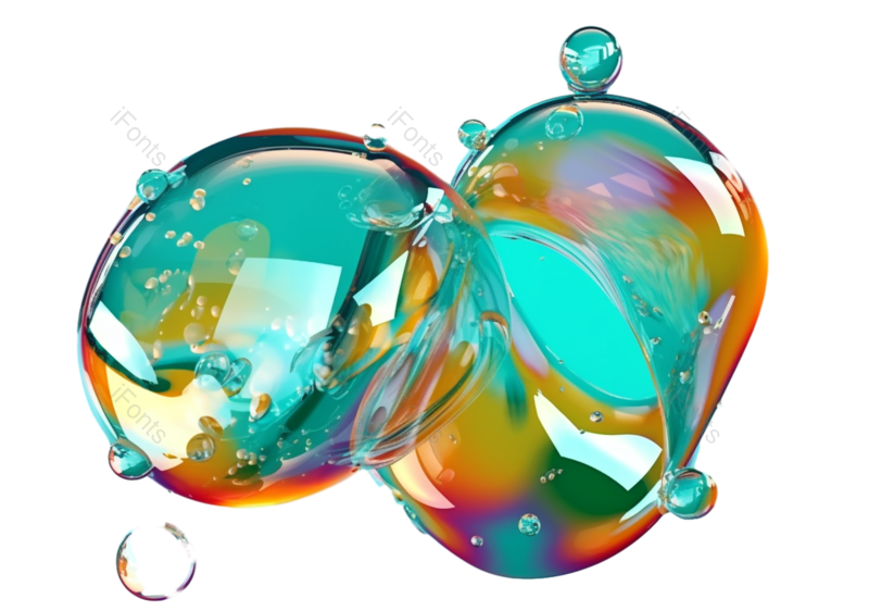 元素图片,清新元素,蓝色PNG,抽象免抠素材